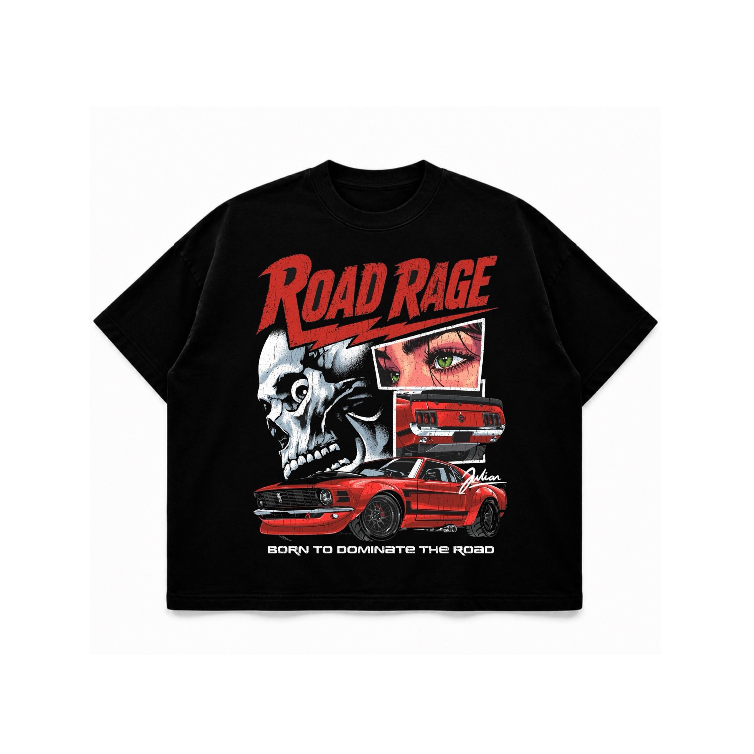 تیشرت مناسب ماشین بازا طرح Road Rage