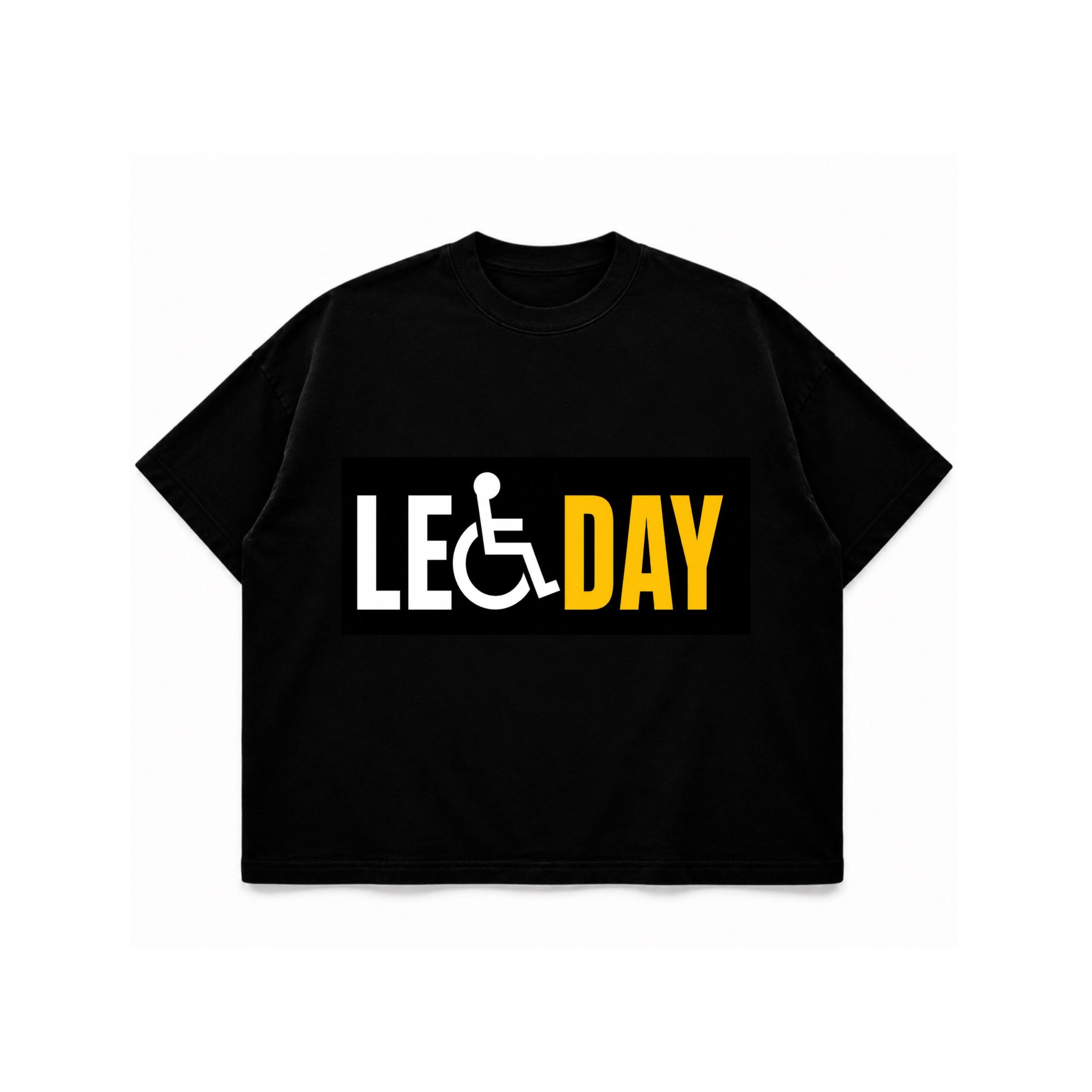 تیشرت  طرح leg day (روزپا)