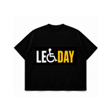 تیشرت طرح leg day (روزپا)
