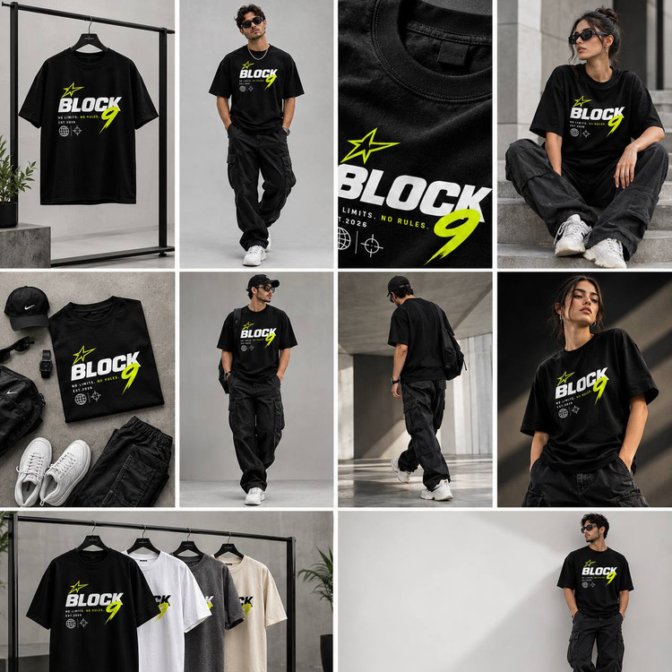 تیشرت طرح block9