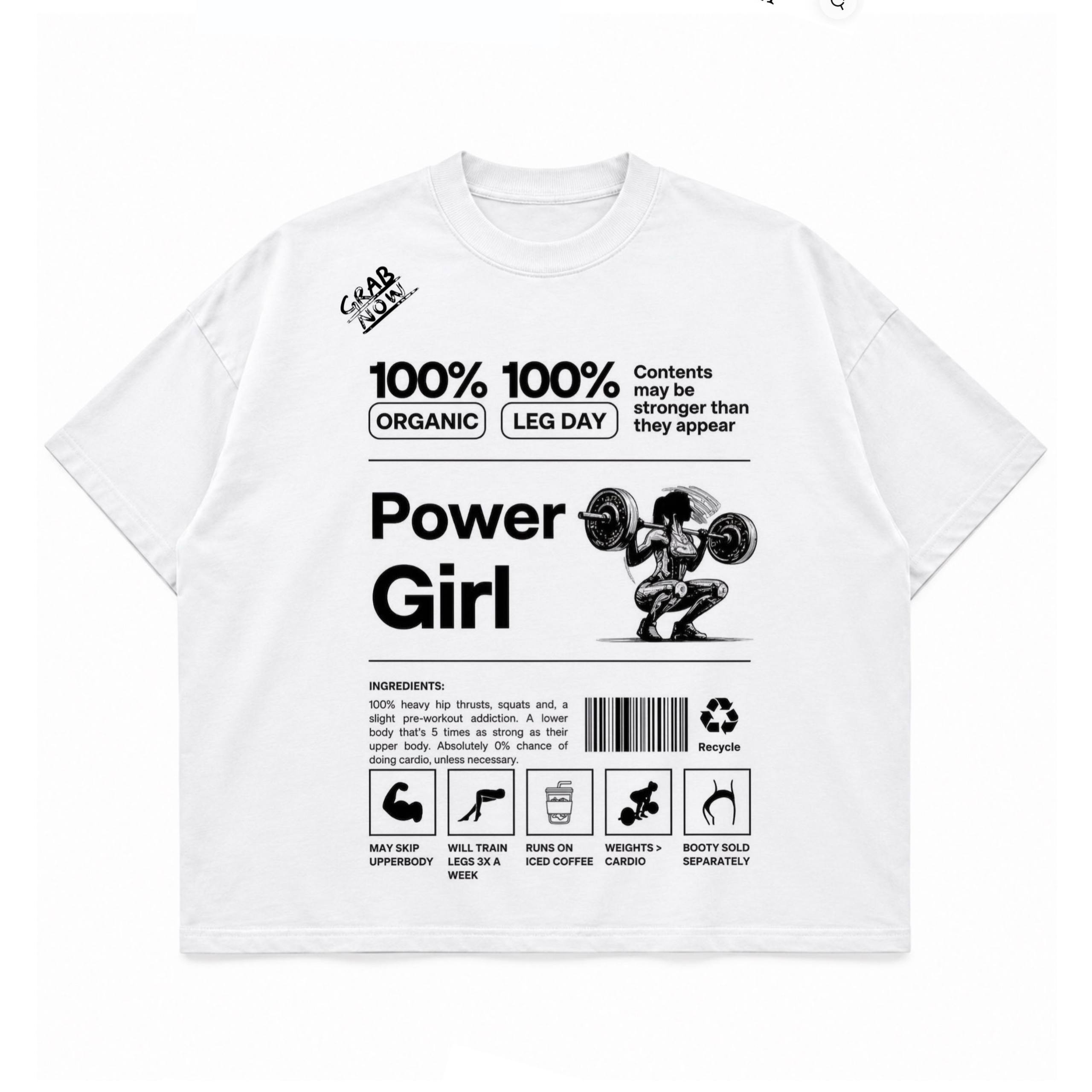 تیشرت طرح Power Girl