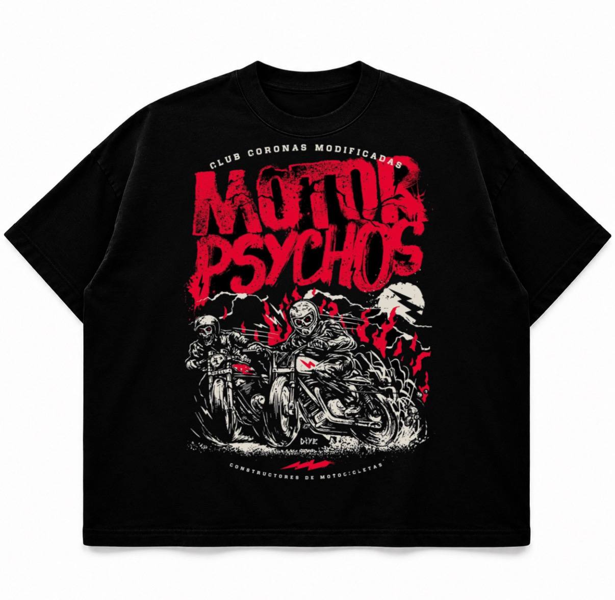 تیشرت طرح موتور Motor Psychos